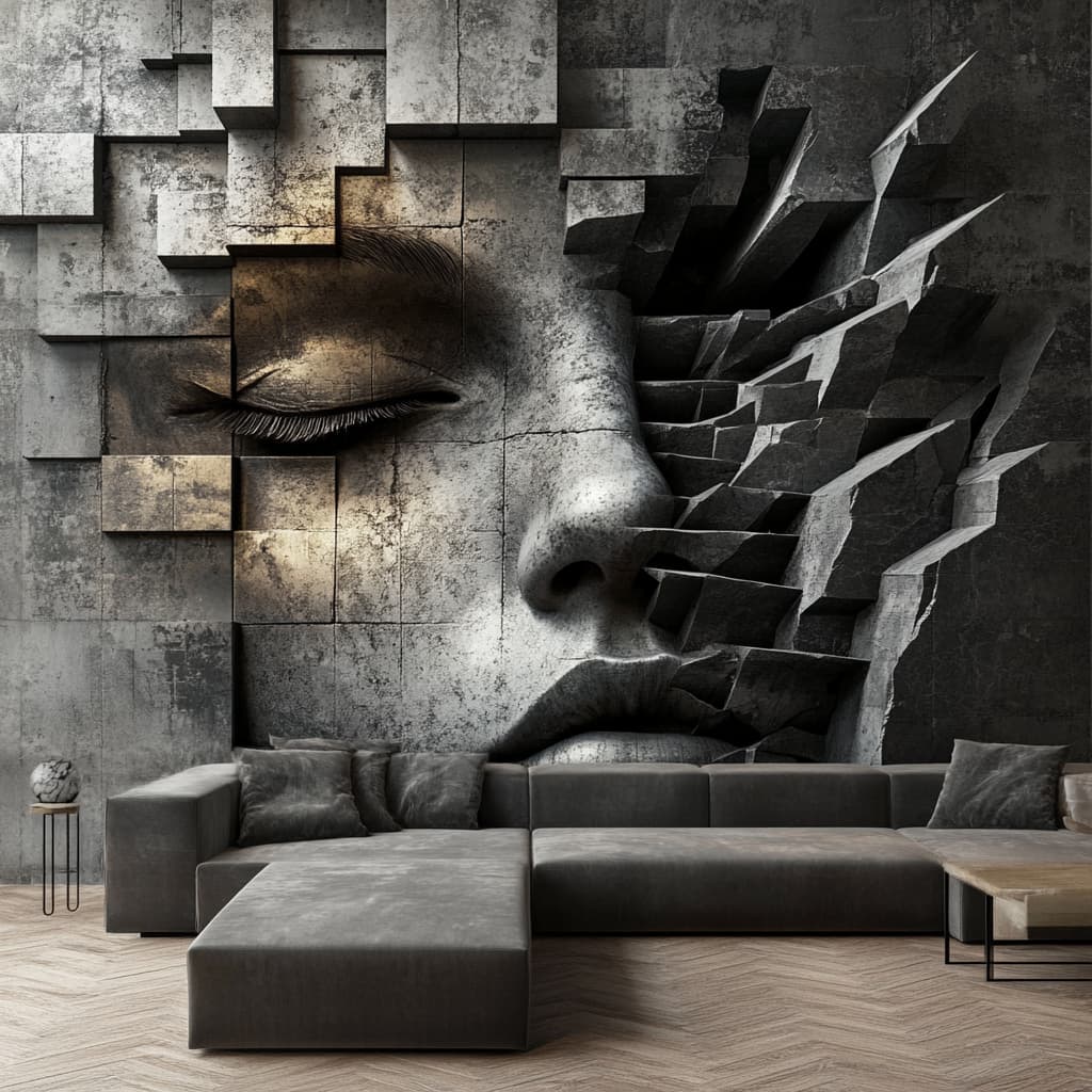 Stylowa grafika w prywatnym salonie